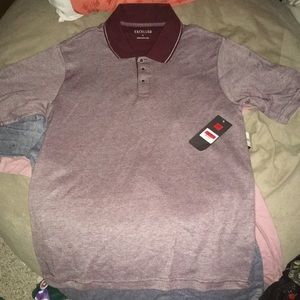 2 Men’s Large half Button up T-shirt by Excelled